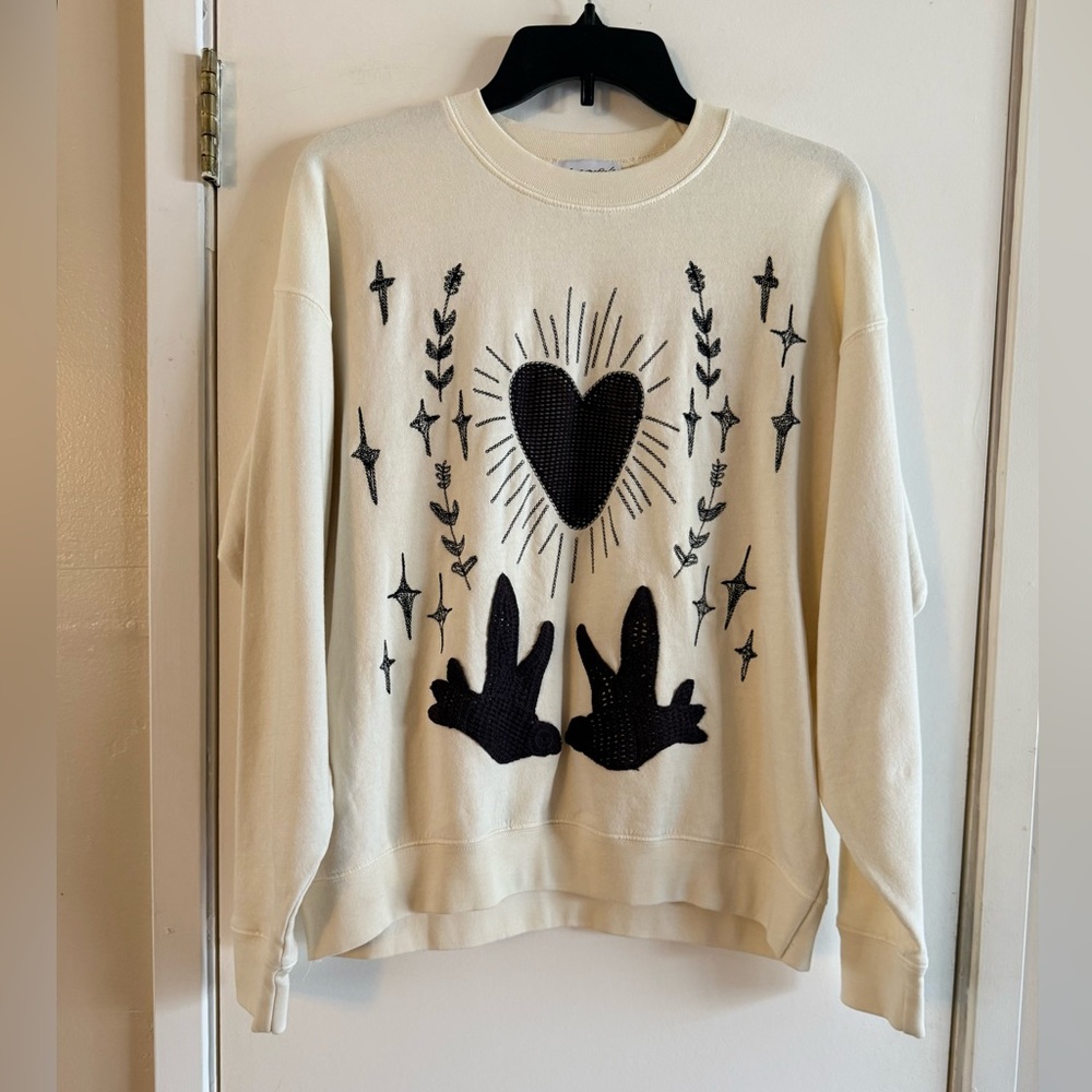Free People x Tricia Fix My Heart Crewneck - Picture 2 of 8
